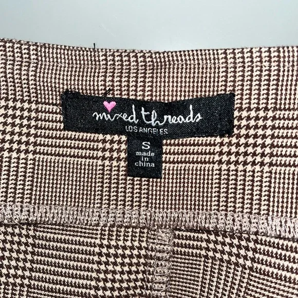 Plaid Brown Mini Dress - Picture 8 of 8